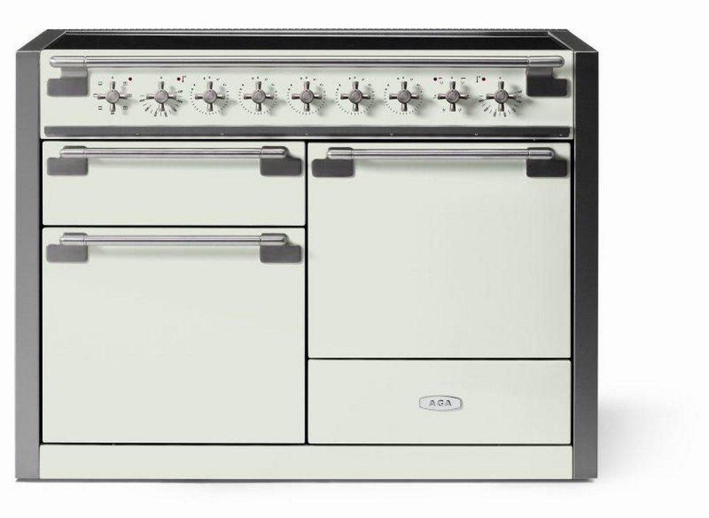 Aga Marvel White 36-1/8 x 47-9/16 x 28-7/16 in. 6.0 cu. ft. 5-Burner Induction Electric Freestanding Range 