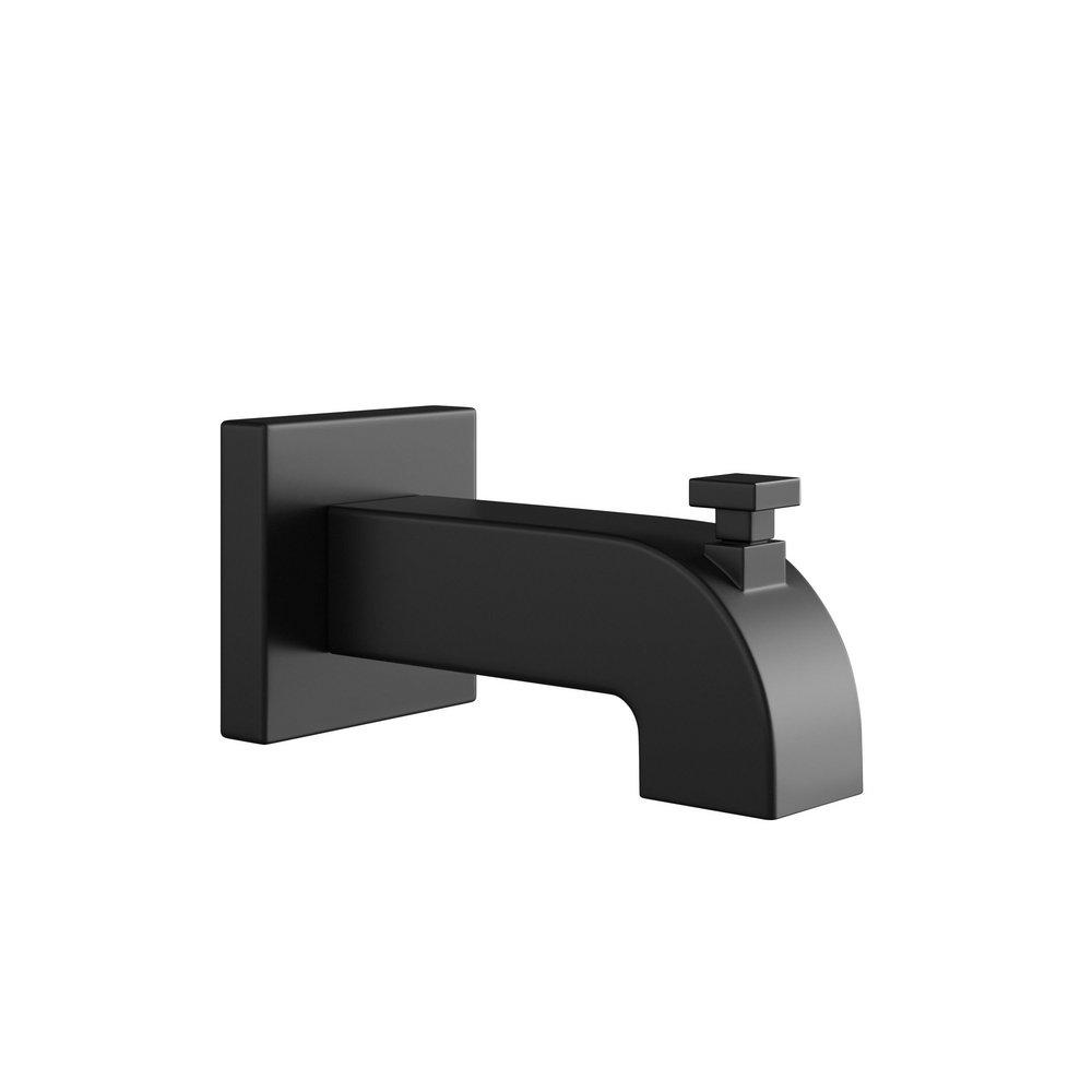 PROFLO&reg; Matte Black Tub Spout 