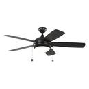 52 in. 5-Blade Outdoor Ceiling Fan in Matte Black