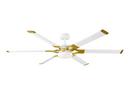 62 in. 6-Blade Indoor Ceiling Fan in Matte White