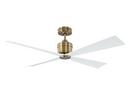 56 in. 4-Blade Indoor Ceiling Fan in Hand Rubbed Antique Brass