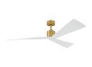 60 in. 3-Blade Indoor Ceiling Fan in Burnished Brass