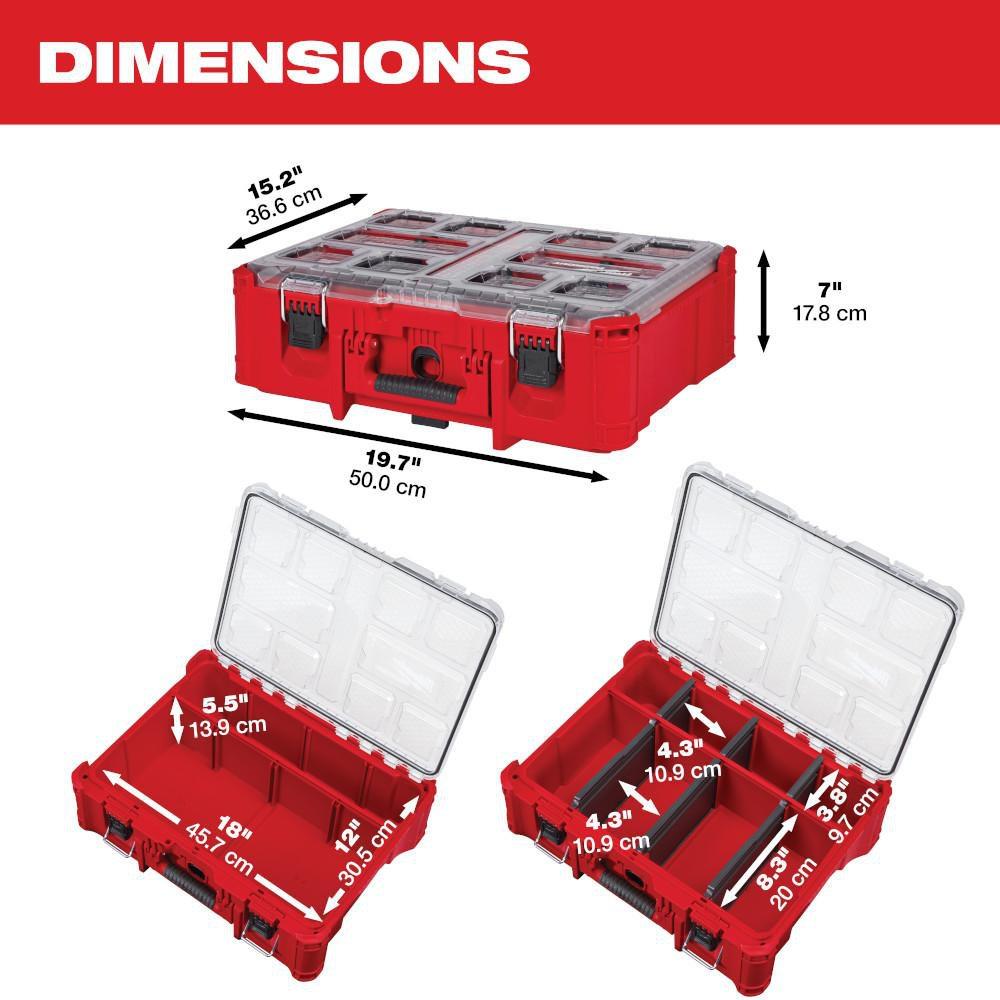 Packout Red/Black Deep Compartment Organizer 