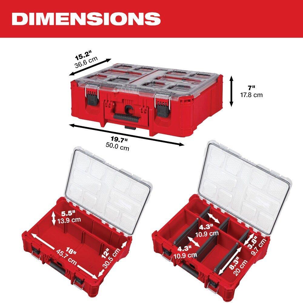 Packout Red/Black Deep Compartment Organizer 