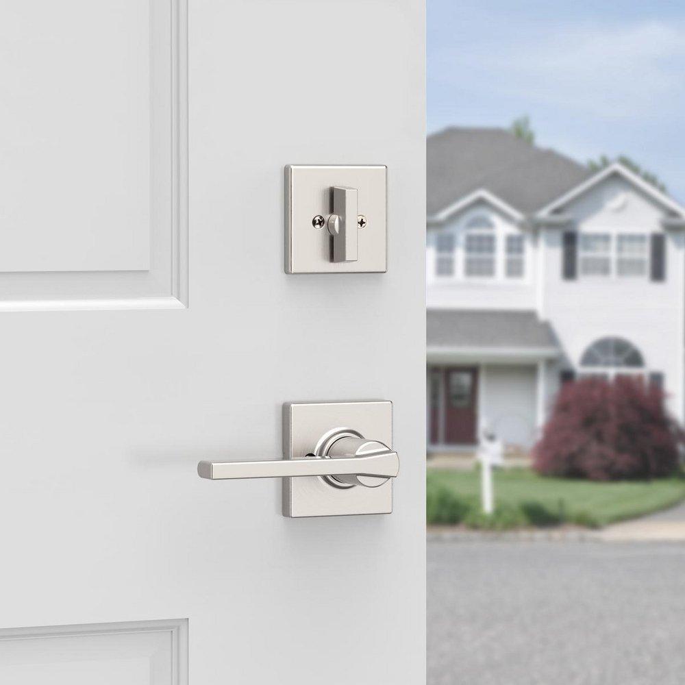 Kwikset Satin Nickel Deadbolt 