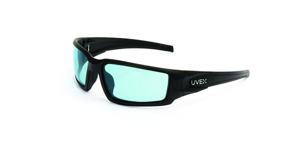 Uvex Matte Black Plastic Safety Glasses 
