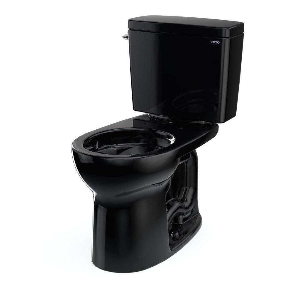 1.28 gpf Round Two Piece Toilet in Ebony 