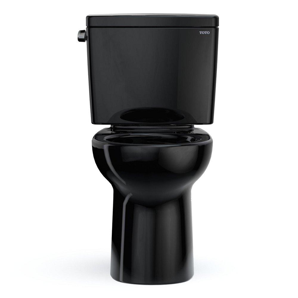 1.28 gpf Round Two Piece Toilet in Ebony 