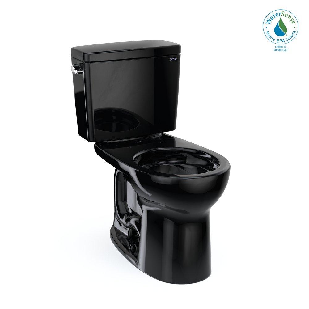 1.28 gpf Round Two Piece Toilet in Ebony 