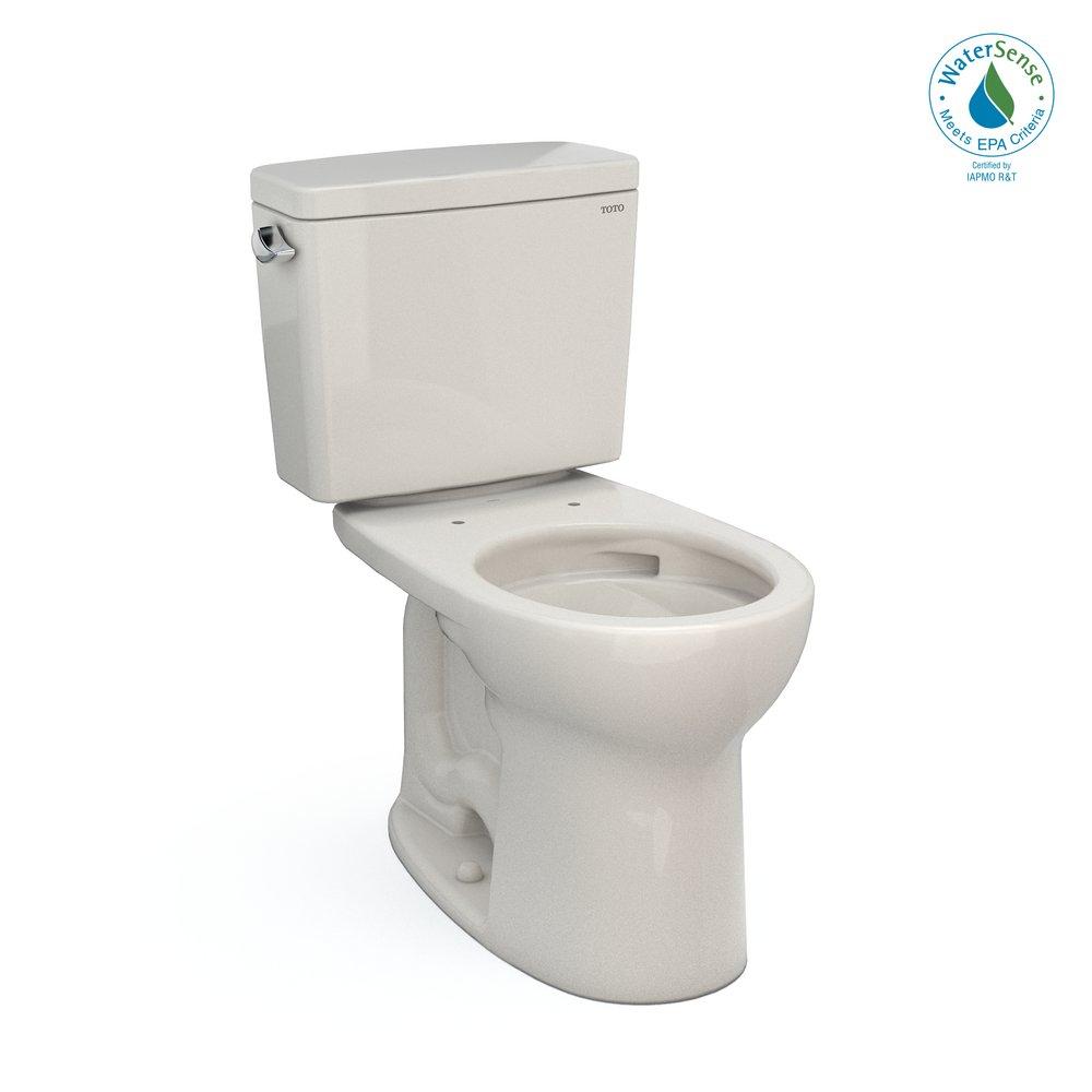 1.28 gpf Round Two Piece Toilet in Sedona Beige 