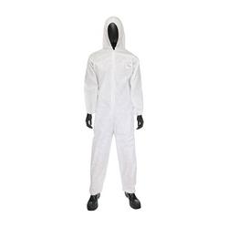 Posiwear M3 White Coverall w/ Hood Size L