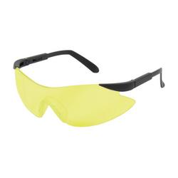 Plastic and Rubber Safety Glass in Black Frame with Anti-scratch and Amber Lens