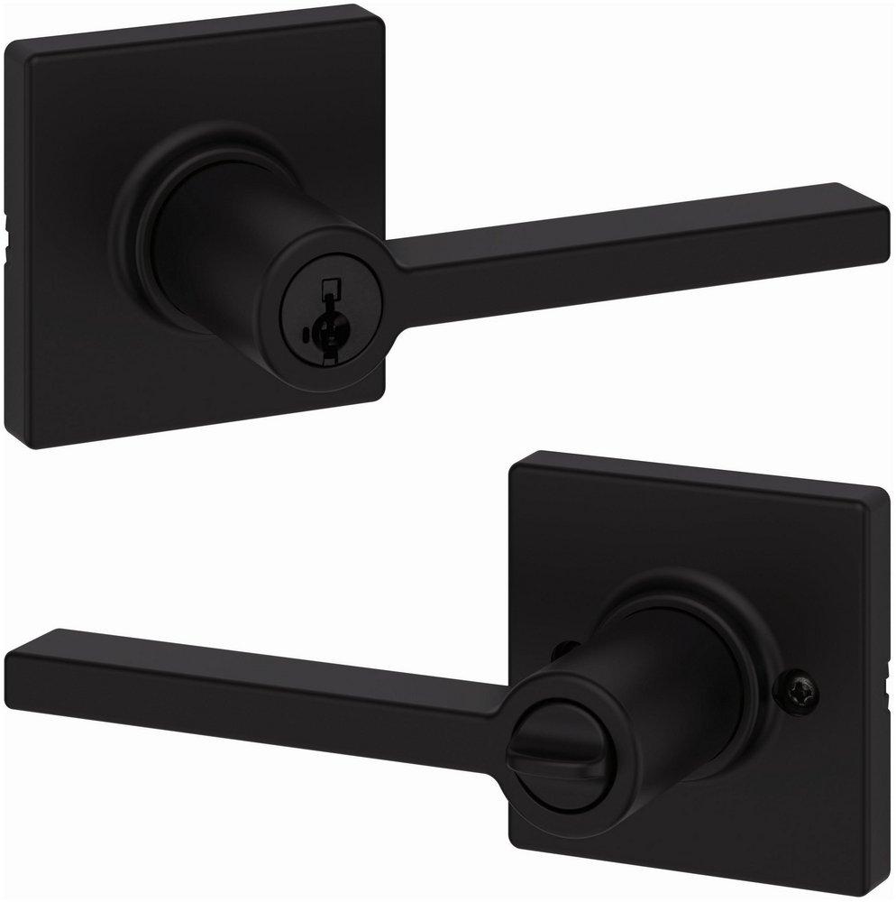 Kwikset Matte Black Keyed Lever 