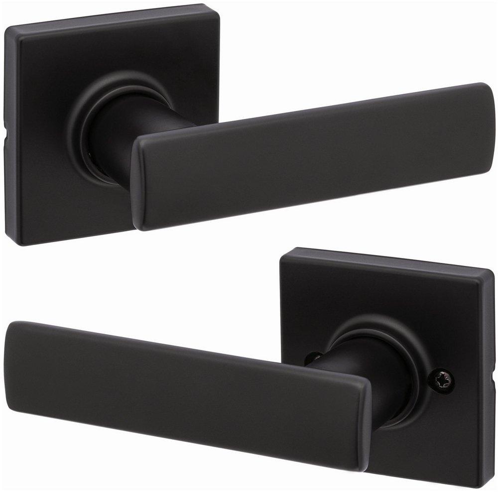 Kwikset Matte Black Passage Lever 