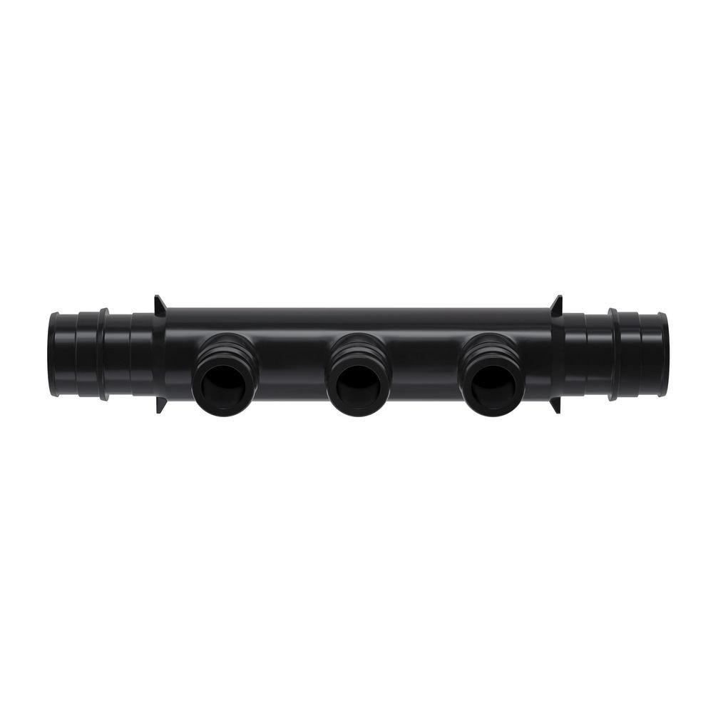 Jones Stephens Black F1960 Reducing PEX and Polymer Manifold 