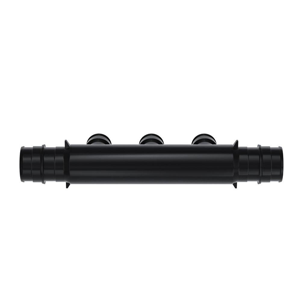 Jones Stephens Black F1960 Reducing PEX and Polymer Manifold 