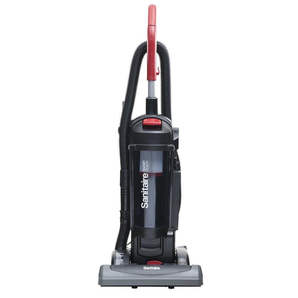 SANITAIRE QUIETCLEAN UPRIGHT SINGLE-MOTOR VACUUM WITH DUST CUP AND HEPA FILTRATION 15 3.5 QT 
