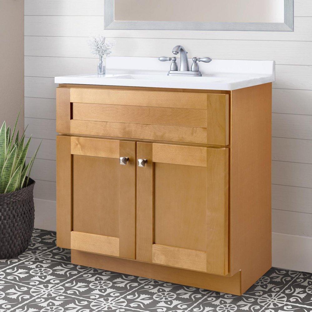 Design House White 49 x 22 in. Single Bowl Stone Vanity Top 