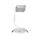 1-1/8 in. 9W LED Recessed Housing & Trim in White