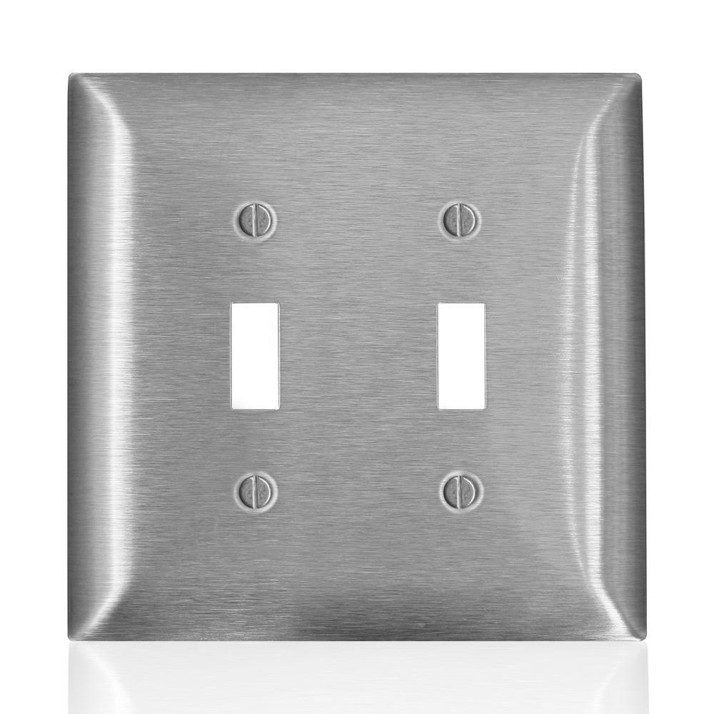 LEVITON Stainless Steel Wall Plate in Stainless Steel 