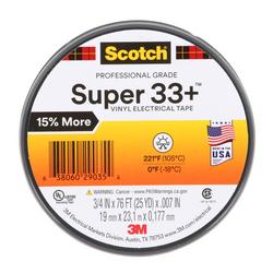 3/4 in. x 76 ft. Black Electrical Tape