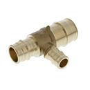 1 x 3/4 x 1/2 in. Brass PEX Expansion Tee, Bag of 10