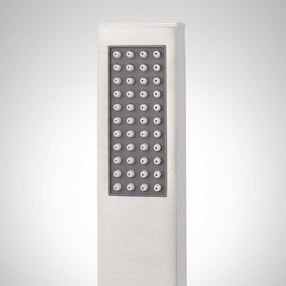 Two Handle Roman Tub Faucet and Hand Shower in Brushed Nickel - Rough In Valve Included 