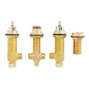 4- Hole Roman Tub Faucet and Hand Shower in Brushed Nickel - Rough In Valve Included 