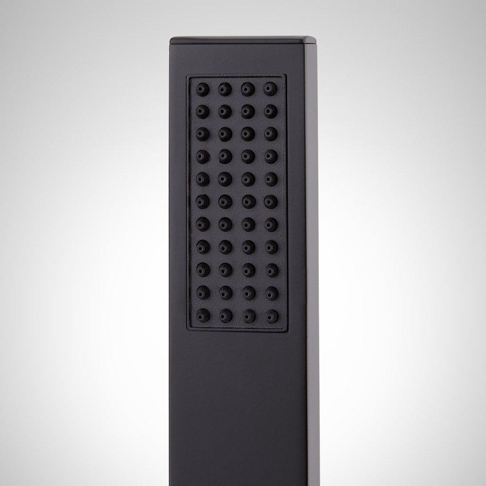 4- Hole Roman Tub Faucet and Hand Shower in Matte Black - Rough In Valve Included 