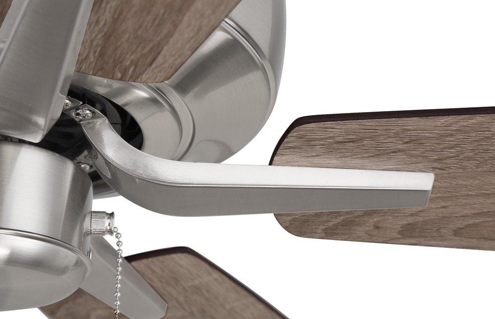 Craftmade Brushed Polished Nickel 52 in. 5-Blade Indoor Ceiling Fan 