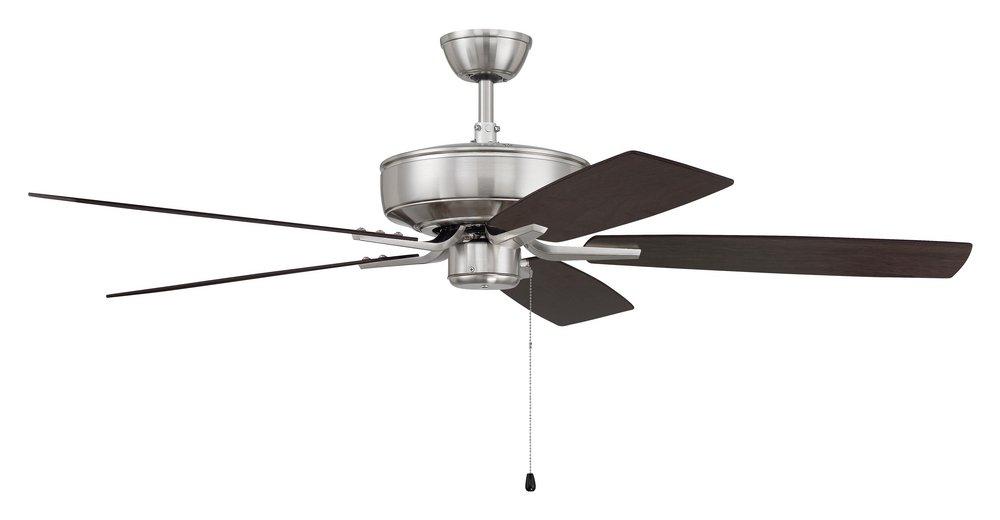 Craftmade Brushed Polished Nickel 52 in. 5-Blade Indoor Ceiling Fan 