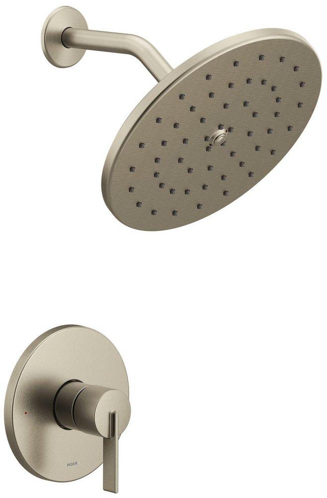Moen Brushed Nickel Single Handle Single Function Shower Faucet (Trim Only) 