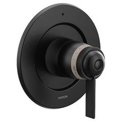 Single Handle Thermostatic Valve Trim in Matte Black