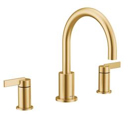 Two Handle Roman Tub Faucet in Brushed Gold (Trim Only)