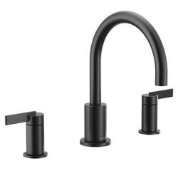 Two Handle Roman Tub Faucet in Matte Black (Trim Only)