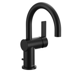 Single Handle Monoblock Bathroom Sink Faucet in Matte Black