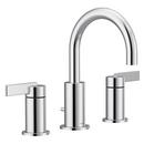 Two Handle Widespread Bathroom Sink Faucet in Polished Chrome