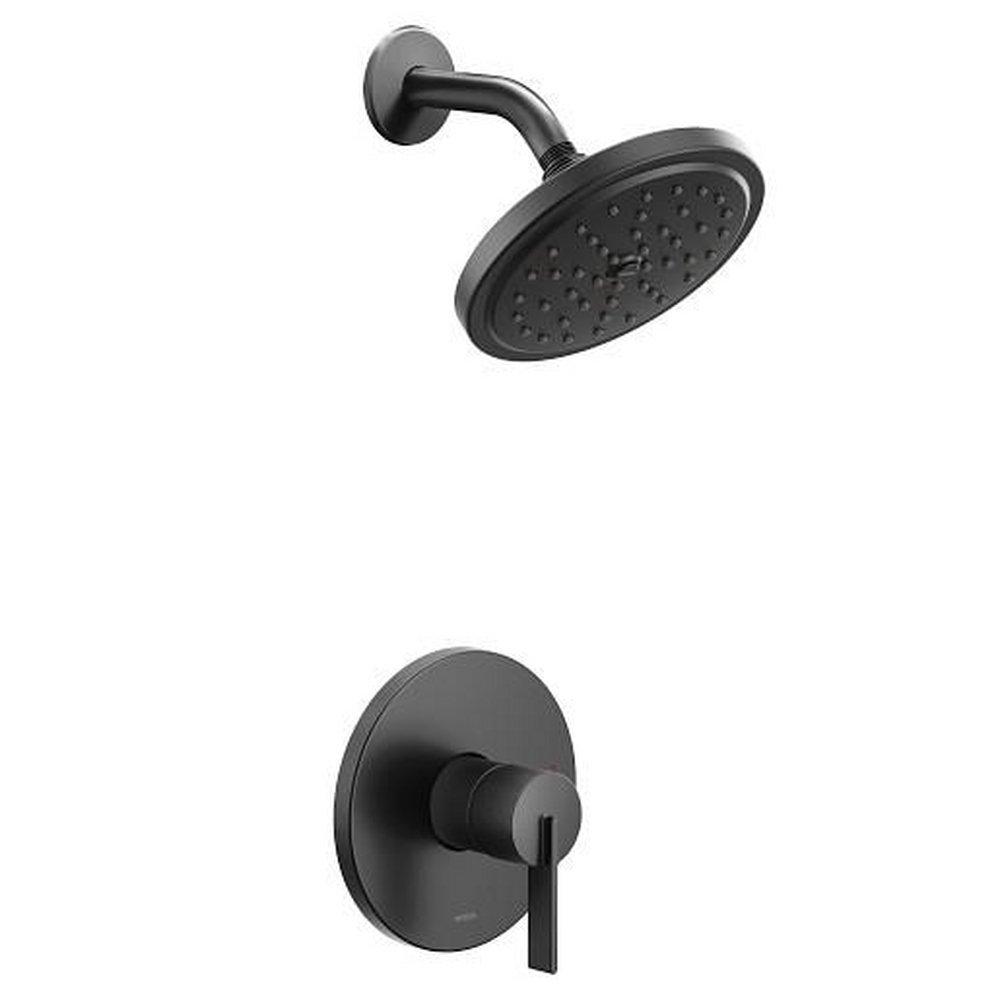 Moen Matte Black Single Handle Single Function Shower Faucet (Trim Only) 