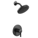 One Handle Single Function Shower Faucet in Matte Black (Trim Only)