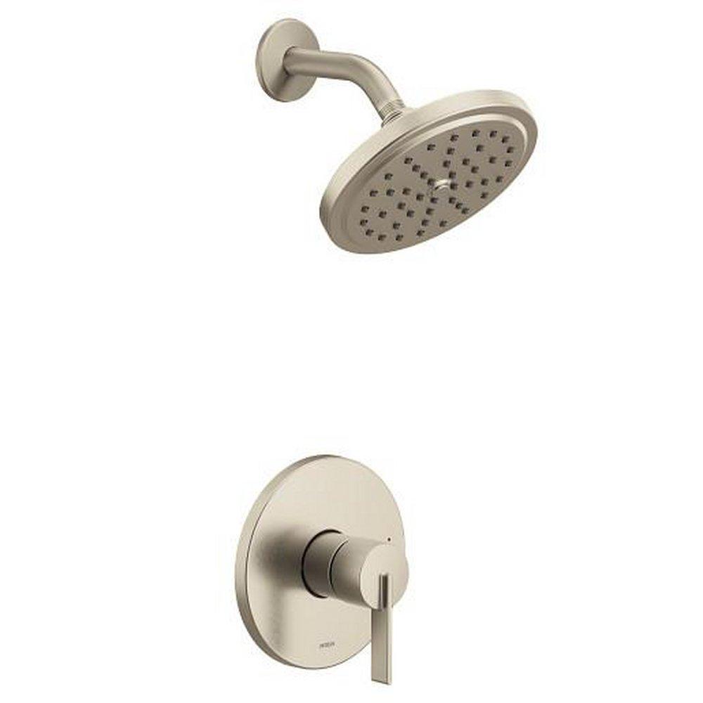 Moen Brushed Nickel Single Handle Single Function Shower Faucet (Trim Only) 