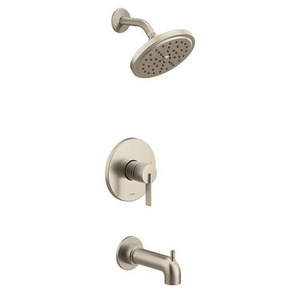 Moen Brushed Nickel Single Handle Single Function Bathtub & Shower Faucet  (Trim Only) 