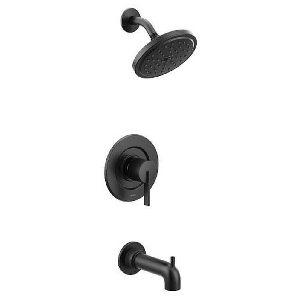 Moen Matte Black Single Handle Single Function Bathtub & Shower Faucet  (Trim Only) 