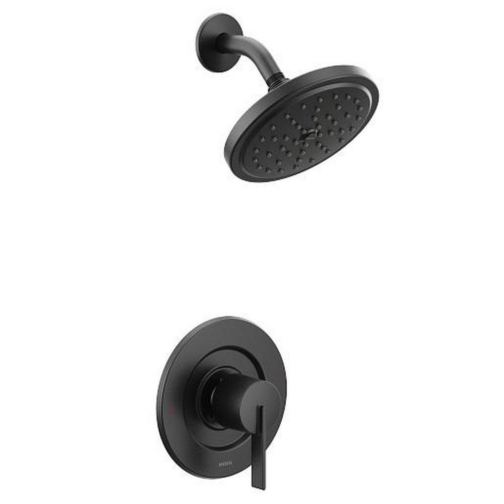 Moen Matte Black Single Handle Single Function Shower Faucet (Trim Only) 