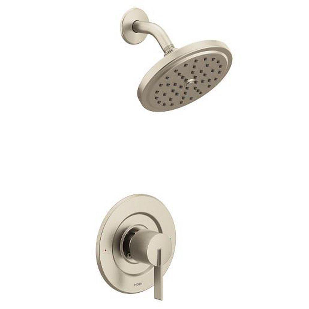 Moen Brushed Nickel Single Handle Single Function Shower Faucet (Trim Only) 