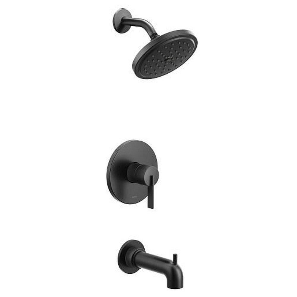 Moen Matte Black Single Handle Single Function Bathtub & Shower Faucet  (Trim Only) 