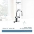 Moen Brushed Nickel Single Handle Monoblock Bathroom Sink Faucet Lever Handle 