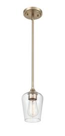 1-Light Mini-Pendant Light in Modern Gold 