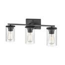 3-Light Vanity Fixture in Matte Black 