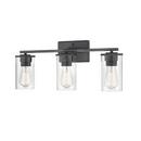 3-Light Vanity Fixture in Matte Black 