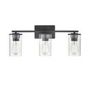 3-Light Vanity Fixture in Matte Black 